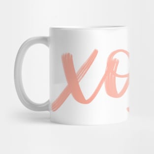 XOXO Aesthetic Pink Mug